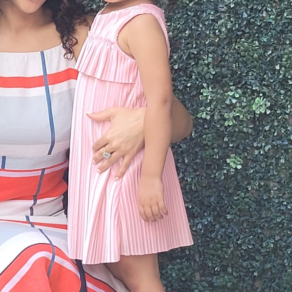 Pink Velvet Spring Dress